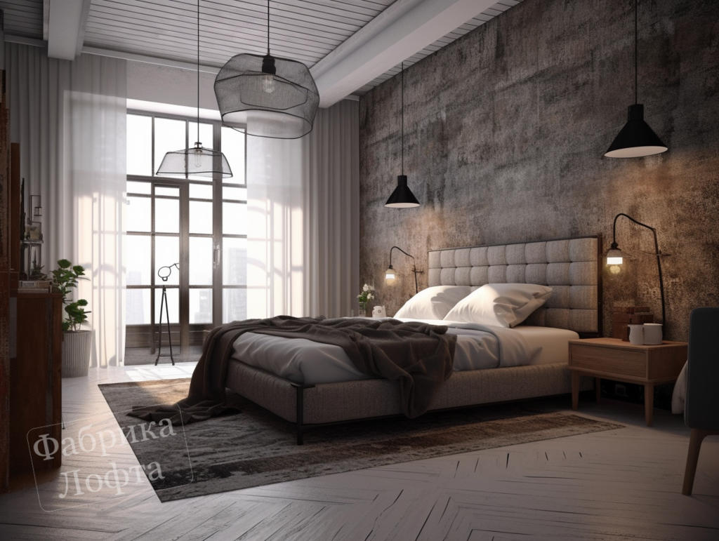 Лофт-стиль в спальне: основы и тенденции